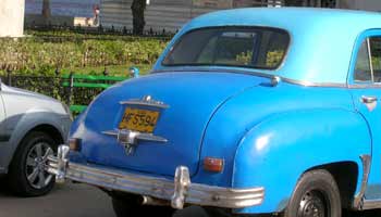Blue Oldsmobile