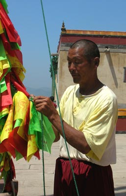Buddhist blessing flags